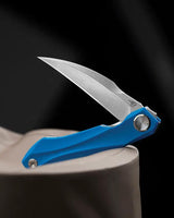 Bestech Ivy Premium Linerlock Knife For EDC Enthusiasts Blue G10 Handle 3In 14C28N Sandvik Stainless Blade Extended Tang by Bestech Knives