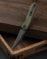 Bestech Knives Ivy Linerlock EDC Folding Knife 3Inch 14C28N Blade OD G10 Handle Extended Tang For EDC Enthusiasts by Bestech Knives