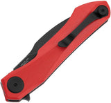 Bestech Knives Ivy Linerlock EDC Knife Red G10 Handle With Premium Extended Tang And Pocket Clip 3in 14C28N Blade by Bestech Knives