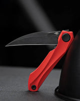 Bestech Knives Ivy Linerlock EDC Knife Red G10 Handle With Premium Extended Tang And Pocket Clip 3in 14C28N Blade by Bestech Knives