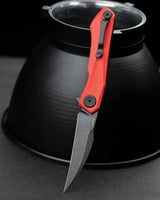 Bestech Knives Ivy Linerlock EDC Knife Red G10 Handle With Premium Extended Tang And Pocket Clip 3in 14C28N Blade by Bestech Knives
