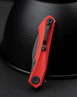 Bestech Knives Ivy Linerlock EDC Knife Red G10 Handle With Premium Extended Tang And Pocket Clip 3in 14C28N Blade by Bestech Knives
