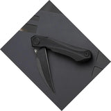 Bestech Knives Ivy Linerlock Knife For EDC Enthusiasts Premium Black Stonewash 3In 14C28N Blade G10 Extended Tang by Bestech Knives