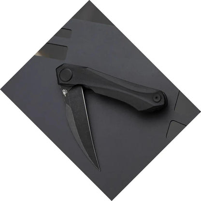 Bestech Knives Ivy Linerlock Knife For EDC Enthusiasts Premium Black Stonewash 3In 14C28N Blade G10 Extended Tang by Bestech Knives