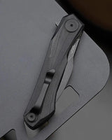 Bestech Knives Ivy Linerlock Knife For EDC Enthusiasts Premium Black Stonewash 3In 14C28N Blade G10 Extended Tang by Bestech Knives