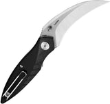 Bestech Mantidae Linerlock Knife 4 Inch Closed with 3 Inch 14C28N Sandvik Blade Black G10 For EDC Enthusiasts by Bestech Knives