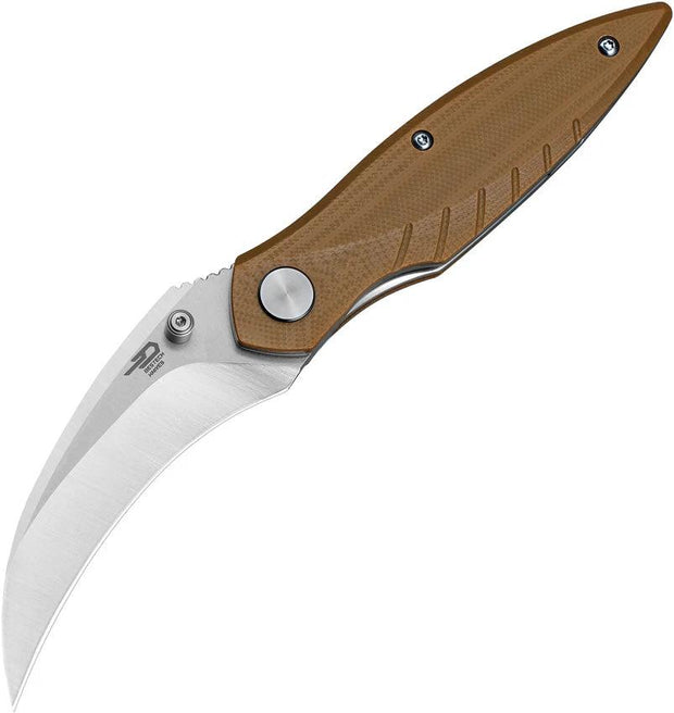 Bestech Knives Mantidae Linerlock Brown BG60B by Bestech Knives