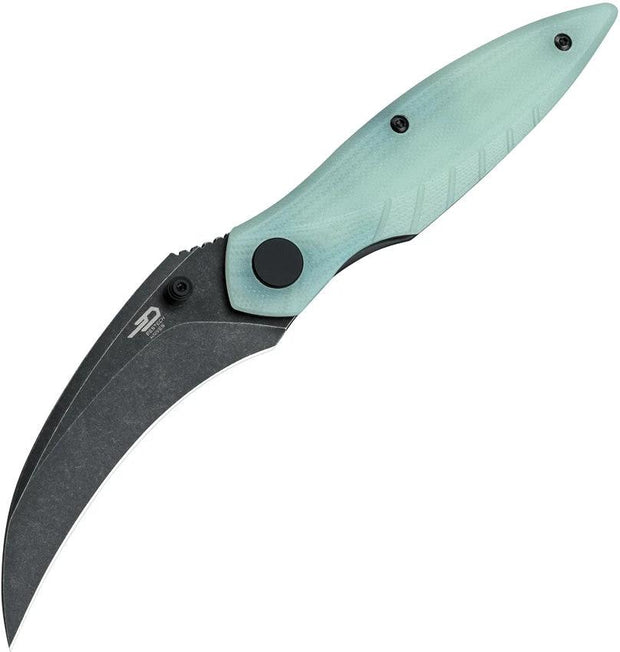 Bestech Knives Mantidae Linerlock Jade BG60C by Bestech Knives