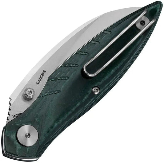 Bestech Mantidae Liner Lock Knife Green Micarta 14C28N Stainless 3 Inch Blade EDC Enthusiasts by Bestech Knives