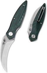 Bestech Mantidae Liner Lock Knife Green Micarta 14C28N Stainless 3 Inch Blade EDC Enthusiasts by Bestech Knives