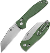 Bestech Knives Liger Bar Lock Knife OD Green G10 EDC Enthusiasts Wharncliffe D2 Blade 3.63 Inch by Bestech Knives