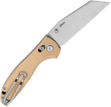 Bestech Liger Bar Lock Knife D2 Wharncliffe Stonewashed Blade 3.63in Beige G10 EDC Ready For Knife Collectors by Bestech Knives