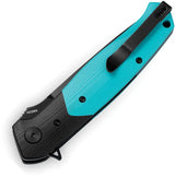 Bestech Knives Swordfish Button Lock Knife Blue BG62E Premium 14C28N Sandvik Blade Teal G10 Handle For EDC Enthusiasts by Bestech Knives