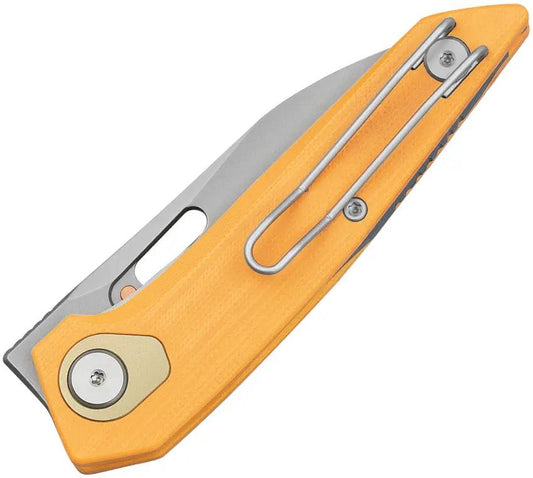 Bestech VK-Void Linerlock Knife M-Cut Bead Blast Blade Yellow G10 Handle BG63A Steel EDC Enthusiasts by Bestech Knives