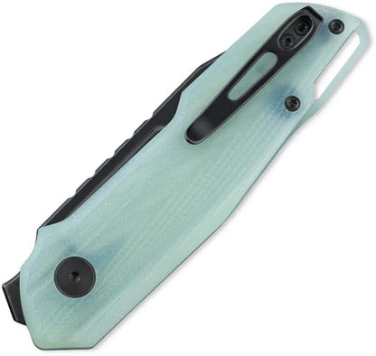 Bestech Knives Premium Toddler Linerlock Jade EDC Pocket Knife 425 Closed 275 Blade 14C28N Sandvik G10 Handle by Bestech Knives