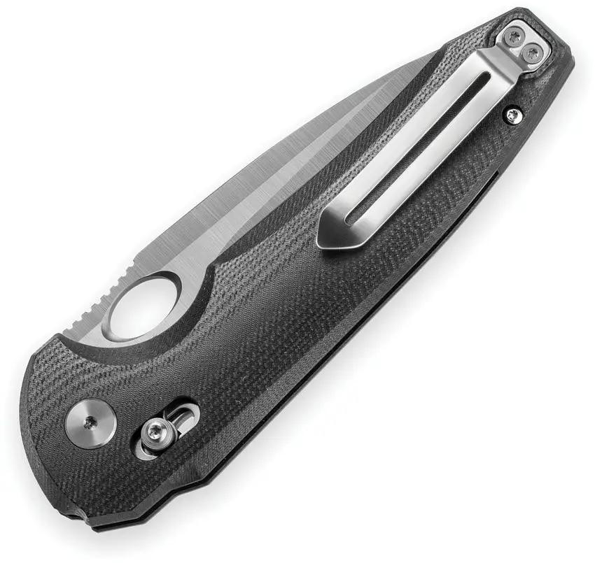 Bestech Knives Noctar Crossbar Lock Black G10 14C28N Satin Drop Point EDC Premium Knife by Bestech Knives