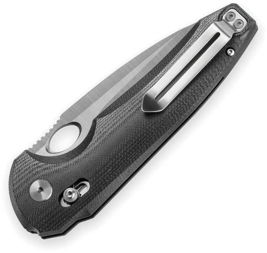 Bestech Knives Noctar Crossbar Lock Black G10 14C28N Satin Drop Point EDC Premium Knife by Bestech Knives