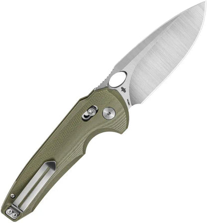 Bestech Knives Noctar Crossbar Lock Knife OD Green G10 Satin 14C28N Premium Drop Point Blade for EDC Enthusiasts by Bestech Knives