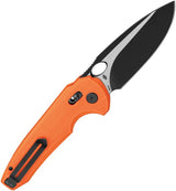Bestech Knives Noctar Crossbar Lock Knife Orange G10 Handle 3.75in Drop Point 14C28N Sandvik Two Tone Blade For EDC by Bestech Knives