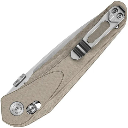 Bestech Knives Mothus Crossbar Lock Knife Tan G10 Handle Premium EDC Everyday Carry 14C28N by Bestech Knives