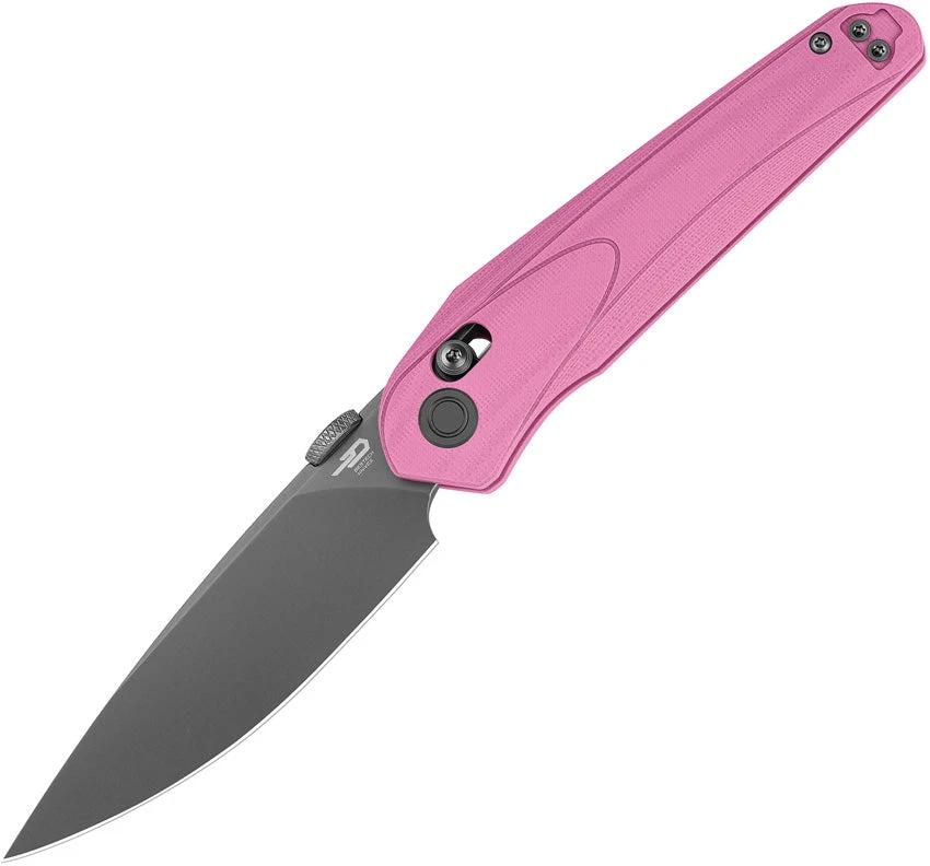 Bestech Knives Mothus Crossbar Lock Pink BG67E by Bestech Knives