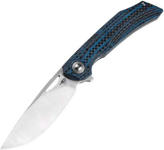Bestech Knives Falko Linerlock CF Blue BL01B by Bestech Knives