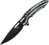 Bestech Knives Ornetta Linerlock Black/White BL02D by Bestech Knives