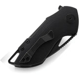 Bestech Riverstone Linerlock Knife Black G10 154CM Stonewashed Blade EDC Enthusiasts Ready With Clip by Bestech Knives
