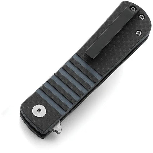 Bestech Titan Linerlock Knife BL04B Satin 154CM Tanto Blade With Blue G10 Carbon Fiber Handle For EDC Enthusiasts by Bestech Knives