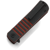 Bestech Titan Linerlock EDC Knife With 3 Inch 154CM Tanto Blade Red G10 Carbon Fiber Handle by Bestech Knives