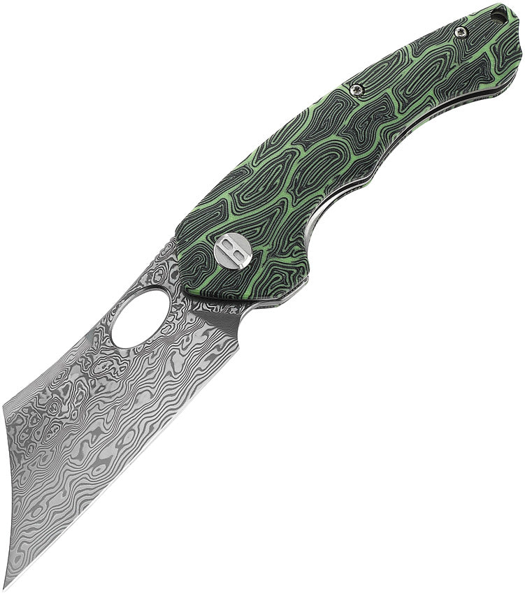 Bestech Knives Skirmish Linerlock Damascus BL07C