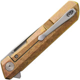 Bestech Knives Bestechman Dundee Linerlock Knife BMK01C3 Premium D2 Blade Bronze Titanium Handle For EDC by Bestech Knives