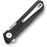 Bestech Knives Mini Dundee Linerlock Premium EDC Knife Black G10 D2 Blade Extended Tang Pocket Clip by Bestech Knives