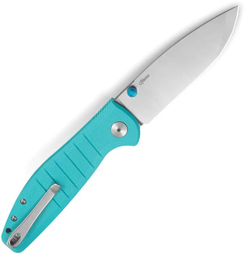 Bestech Knives Bestechman Goodboy Buttonlock EDC Knife With D2 Tool Steel Blade And Tiffany Blue G10 by Bestech Knives