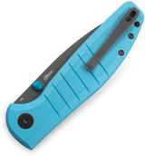 Bestech Knives Bestechman Goodboy Premium Buttonlock EDC Knife With D2 Blade Gray PVD Coating Blue G10 Handle by Bestech Knives