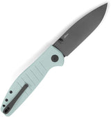 Bestech Knives Bestechman Goodboy Buttonlock D2 Blade 3.5in Ice Cream Blue G10 4.5in Closed EDC by Bestech Knives