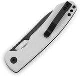 Bestechman Firebird Buttonlock Knife BMK05E D2 Tool Steel Blade White G10 Handle For EDC Fans by Bestech Knives