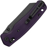 Bestech Knives Cicada Wing B Lock Purple G10 Handle EDC Folding Knife 10Cr15CoMoV Steel Clip by Bestech Knives