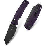 Bestech Knives Cicada Wing B Lock Purple G10 Handle EDC Folding Knife 10Cr15CoMoV Steel Clip by Bestech Knives
