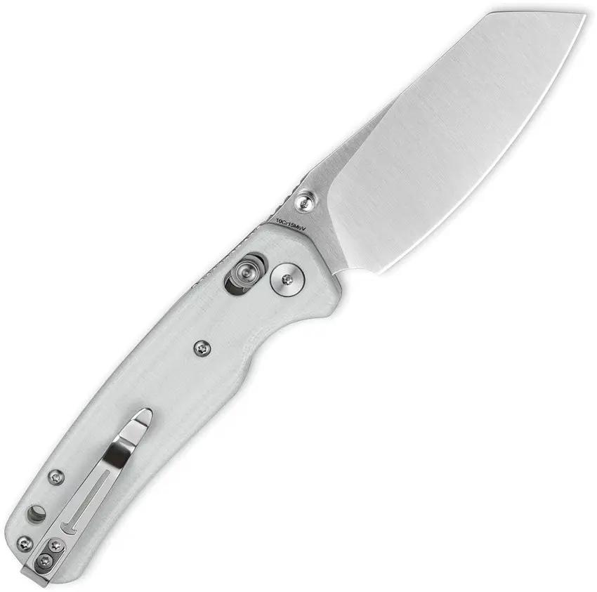 Bestech Knives Cicada Wing B Lock White BMK06L Elite EDC Companion With Satin 10Cr15CoMoV Blade by Bestech Knives