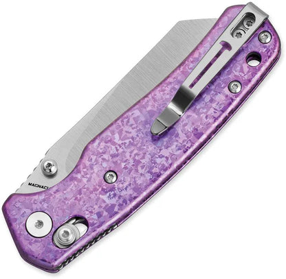 Bestech Knives Cicada's Wing B Lock Ti EDC Knife With Premium MagnaCut Blade And Purple Titanium Handle by Bestech Knives