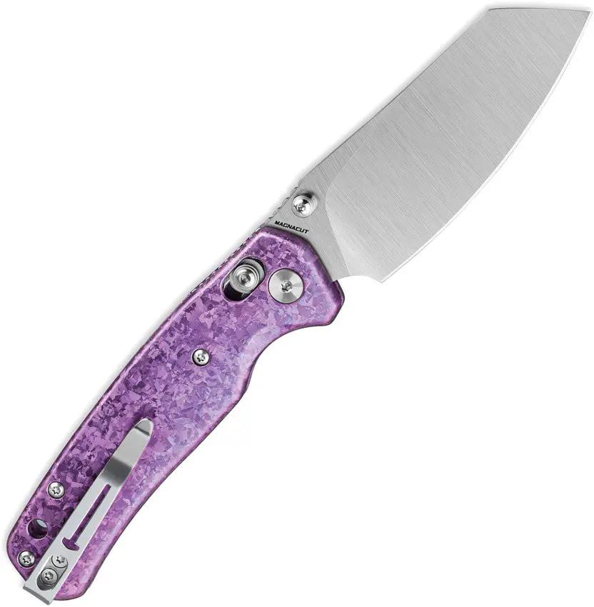 Bestech Knives Cicada's Wing B Lock Ti EDC Knife With Premium MagnaCut Blade And Purple Titanium Handle by Bestech Knives