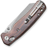 Bestech Knives Cicadas Wing Crossbar Wood EDC Folding Knife BMK06-W-3 Premium for Collectors by Bestech Knives