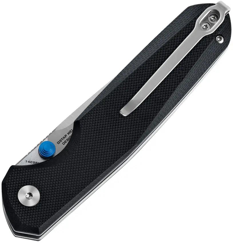 Bestech Knives Velix Button Lock Folding Knife For EDC Enthusiasts 3.25in Blade Stonewash Satin Finish G10 Handle by Bestech Knives