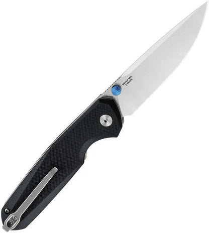 Bestech Knives Velix Button Lock Folding Knife For EDC Enthusiasts 3.25in Blade Stonewash Satin Finish G10 Handle by Bestech Knives