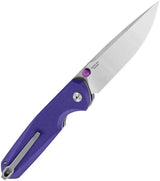 Bestech Knives Bestechman Velix Button Lock Folding Knife BMK07C Vibrant Purple G10 Handle 14C28N For EDC Enthusiasts by Bestech Knives