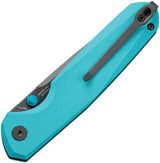 Bestech Knives Velix Button Lock EDC Knife With 14C28N Sandvik Blade Teal G10 Handle by Bestech Knives