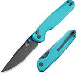Bestech Knives Velix Button Lock EDC Knife With 14C28N Sandvik Blade Teal G10 Handle by Bestech Knives