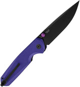 Premium Bestech Knives Velix Button Lock EDC Knife with Purple G10 Handle 14C28N Blade by Bestech Knives