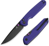 Premium Bestech Knives Velix Button Lock EDC Knife with Purple G10 Handle 14C28N Blade by Bestech Knives